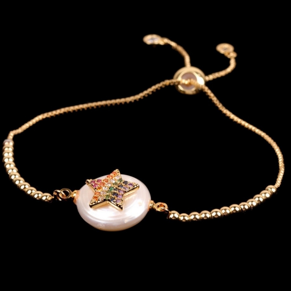 star shaped micro diamond bracelet